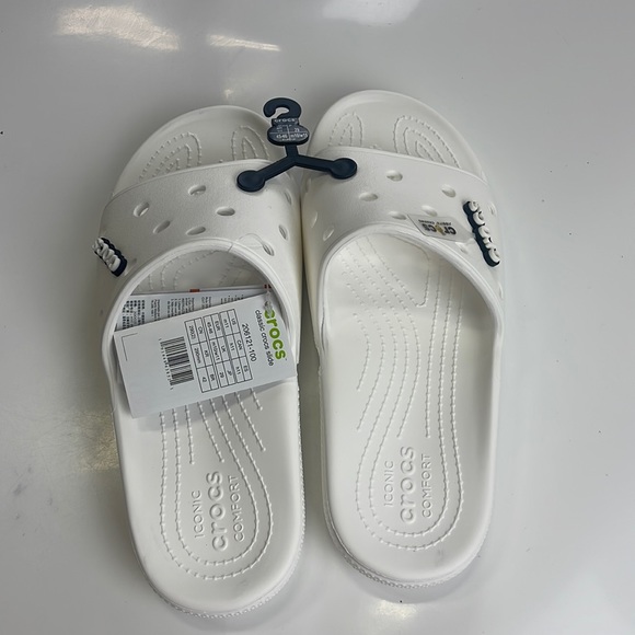 CROCS Other - CROCS- classic crocs slide white size 11 with tags